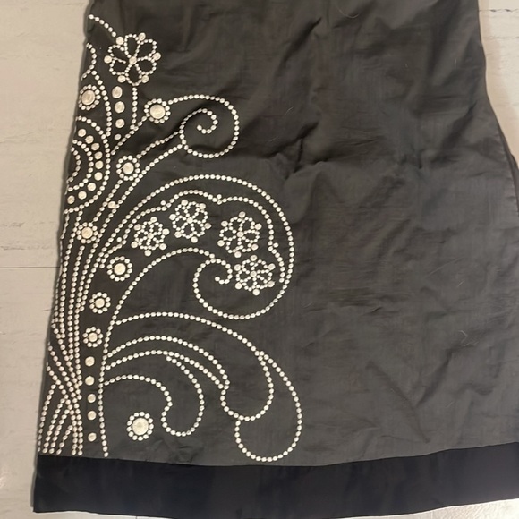 Anthropologie Floreat Vintage Sleeveless Cotton Floral Embroidered dress Size 0 - Picture 3 of 6